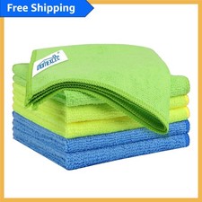 6 Pack Microfiber Towels - Super Absorbent Cleaning Cloths for Any Task