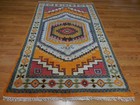 Turkish Oushak Rug, Geometric Multicolored Handmade Bohemian Rug 4x6 Ft — photo 2