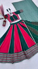 Navratri Chaniya Choli for Women   Cotton Garba Lehenga, Traditional Indian Fest