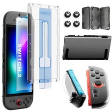 Switch 2 Screen Protector Accessories for Nintendo, 10-In-1 Bundle Tempered G...