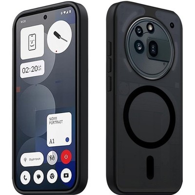 Magnetische Handyhülle für Nothing 3a Pro, Matt Schwarz