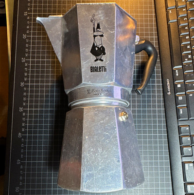 Bialetti Moka Express Espressokanne Aluminium metallisch 12 Tassen