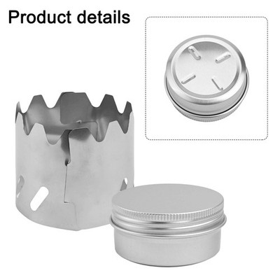 Backpacking Burner Set mit Feuerschutz und Aluminiumlegierungskonstruktion