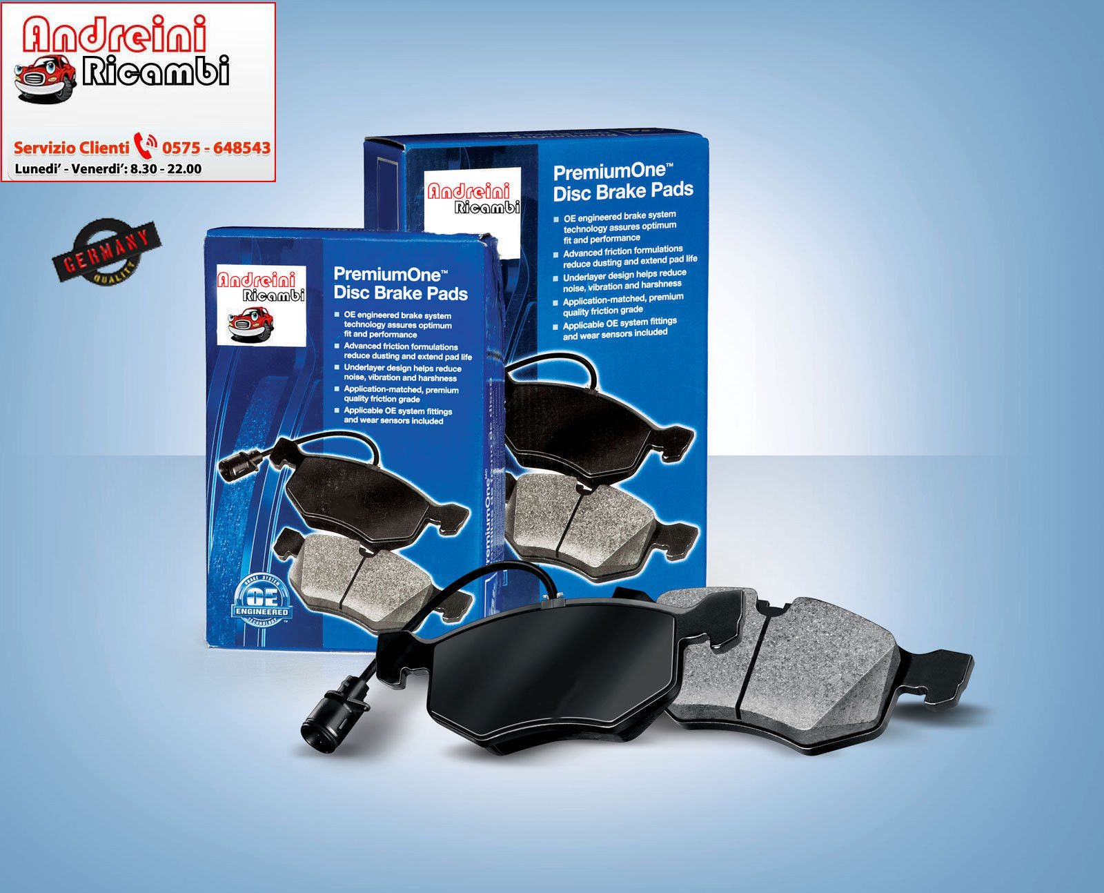 Kit 4 Vordere BremsbeläGe FüR Vw Polo 3 Iii 1.0 Sdi 37KW Von 1999 Bis 2001 227-image