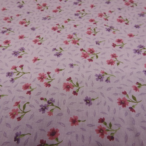 Floral Lavender Concord Fabrics 34" x 44" Cotton Lilac Purple Quilts Crafts
