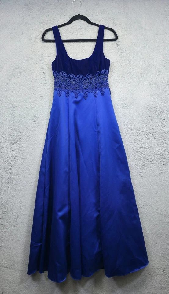 Maxi Vestido Regencycore Mujer 5/6 Terciopelo Encaje Capricho Y2K Cuento de Hadas Baile de graduación LEER Foto 2 de 4