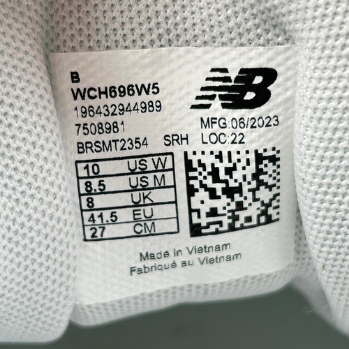 New Balance 696 Turnschuhe Herren Größe UK 8 Weiß Allcourt Leder Tennisschuhe W5 - Bild 12 von 13