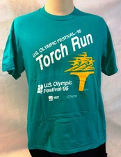 K109 1995 US OLYMPIC FESTIVAL OLYMPIC TORCH RELAY UNIFORM SHIRT