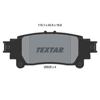 Textar Bremsbelagsatz, Scheibenbremse 2552501