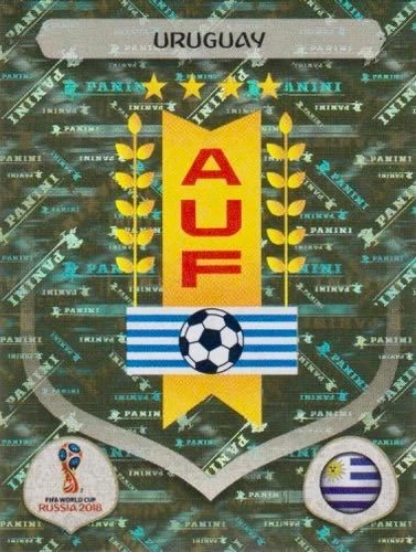 Panini Sticker World Cup 2018 Russia No. 92: URU Uruguay Coat of Arms Logo Image NEW