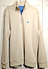 IZOD Advantage Mens Sz: M Gray Performance Stretch 1/4 Zip Pullover Pristine 