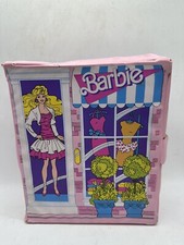 Barbie Fashion Doll  Clothes Pink Carry Case Trunk W/ Handle 1988 Vintage