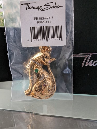 THOMAS SABO Katze Sternenbild 925 Silber vergoldet PE883-471-7 NEU RARITÄT!! - Bild 3 von 5