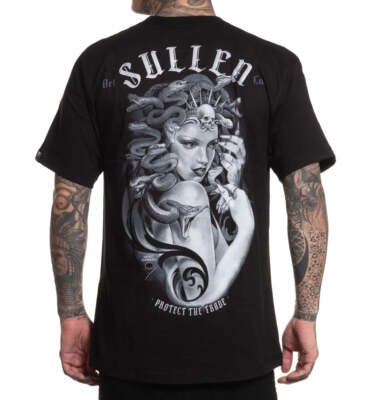 Sullen Clothing T-Shirt Medusa Art Collective Tattoo Schädel Schlange Mythologie