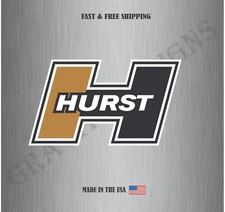 Hurst Black and Gold Vinyl Sticker Decal Car Bumper Truck Laptop Water-resistant