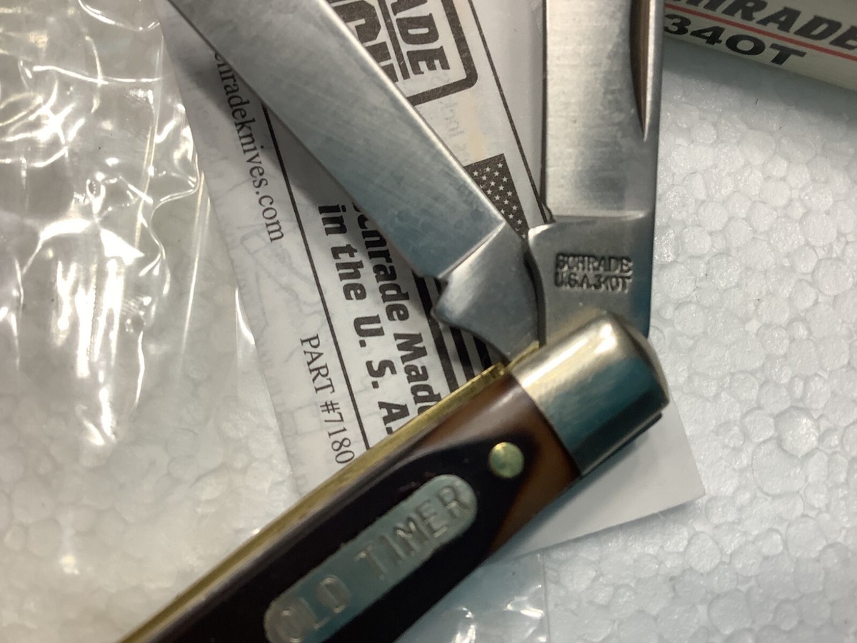 NEW USA made Schrade Old Timer Knife 34OT Medium Stockman Saw Cut