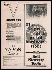 1927 Starrett Tools Sign Of A Good Hardware Store Athol Massachusetts Print Ad