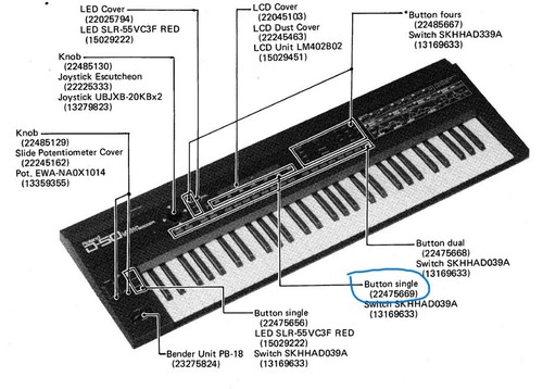 Botones individuales Roland D-50 22475669 - Imagen 2 de 3