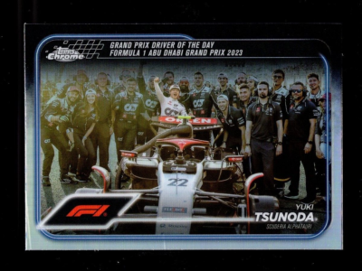 2024 TOPPS CHROME F1 REFRACTOR #180 YUKI TSUNODA ALPHATAURI | eBay