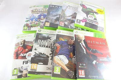 Xbox 360 Konvolut Assassin's Creed Hitman Halo Sonic Generation Hitman Battlefield