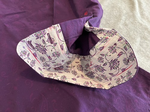 Robert Graham Long Sleeve Shirt Purple Paisley Flip Cuffs Mens Large - Picture 4 of 6