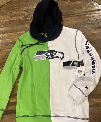 New Seattle Seahawks Womens Medium sweatshirt NFL Team Apparel Hoodie $79 Retail