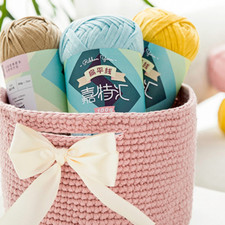 DIY Cotton Knit Thread Crochet Yarn Hand Knitting Doll Carpet Hat Bag Sew Craft