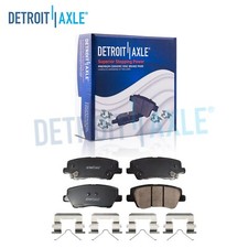 Rear Ceramic Brake Pads and Hardware Set for 2016 2017 2018 2019 Cadillac ATS