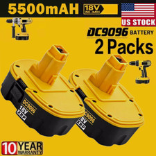 2PACK 18V For Dewalt 18 VOLT DC9096 DC9098 Ni-MH Battery DC9099 NEW Replacement