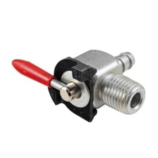 1/4" NPT Motorcycle Petcock Fuel Line Gas Shutoff Ball Valve 90 Degree Outlet