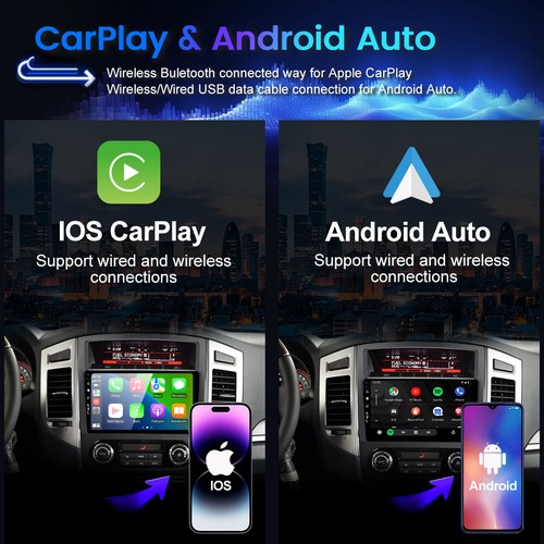 Car Play Car Stereo For Mitsubishi Pajero 2006-14 Android 14 GPS Navi Head Unit - Picture 5 of 18