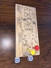 2 Player Golf Peg Game Travel or Home Toy Wooden Course Golfer MIB for sale  online