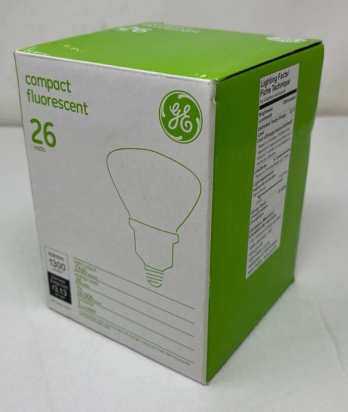 2 X GE Indoor Fluorescent Floodlight Bulb Soft Daylight Bright 26W R40 1300 Lum - Image 4 of 4