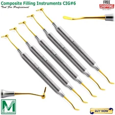5PCS Dental Composite CIG6 Flat Filling instruments Restorative Posterior Packer