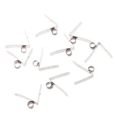 10Pcs Carbon Brush Holder 7mm Dia Constant Force Spring Clip Assemblies 8x10^c^