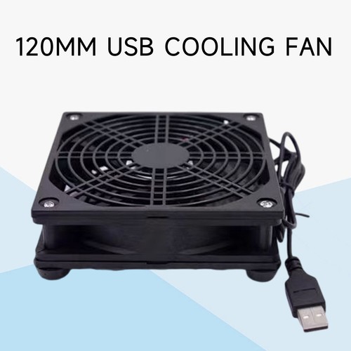 Quiet Dual 120mm USB Cooling Fan, MULTIFAN S7, for Receiver, DVR, and Computer - Picture 14 of 14