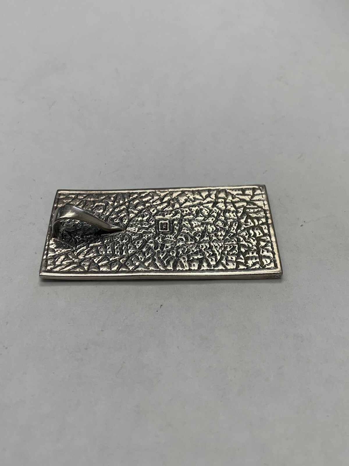 Beautiful Rectangular Shaped Sterling Silver Pend… - image 6