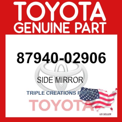 Genuine Toyota 87940-02906 Mirror Assy Outer Rear View LH 8794002906 OEM