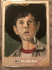THE WALKING DEAD SKETCH CARD OF CARL GRIMES BY SHAOW SIONG