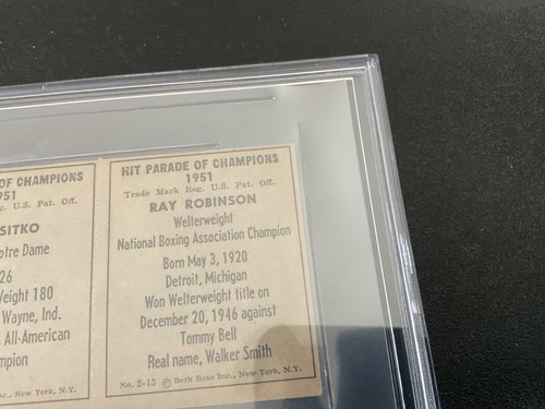 1951 BERK ROSS PANELS#2-13 RAY ROBINSON & 2-15 EMIL SITKO BVG 5.5 EX+ - Picture 8 of 10