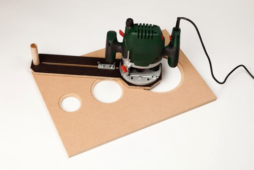 Router compass - Upper routing - Routing aid-Routing template - Circle cutter - Picture 7 of 7