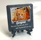 Personalised Pet Memorial Cat Grave marker Keepsake Slate Dog Tombstone 2size +
