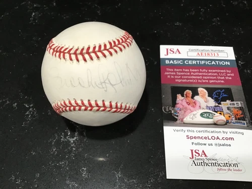 Brooks Robinson & Boog Powell Dual Autograph Baseball JSA Authentic Orioles