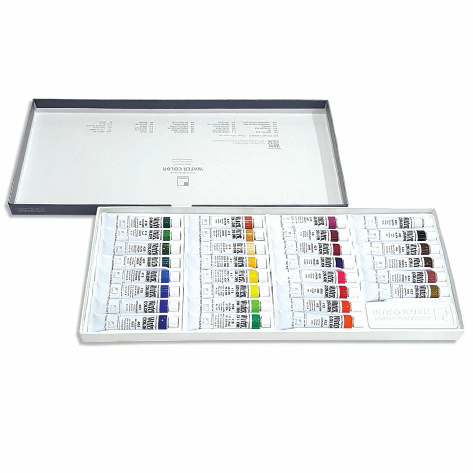 SHINHAN Professional Artist Grade Watercolor Paint Set 30 Colors 7.5ml Tube - Image 4 of 4