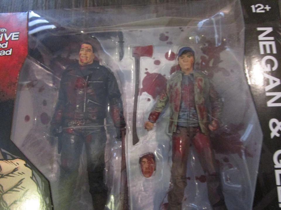 SDCC The Walking Dead Negan & Glenn Figuras de Acción Color Paquete de 2 2016 Comicon Foto 2 de 3