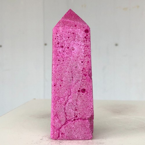 318g Natural Red Corundum Mineral Spirits Ruby Wand Point Quartz Crystal W715 - Picture 3 of 14
