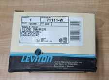 LEVITON 71111-W RENOIR MAGNÉTIQUE BASSE TENSION VARIATEUR COULISSANT, 120V, 1000VA, BLANC