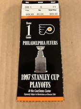 1997 STANLEY CUP PLAYOFFS PHILADELPHIA FLYERS GAME 1 NHL HOCKEY TICKET