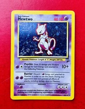 Lotto Carte Pokémon Mewtwo 10/130 Holo Set Base Due Eng Raro