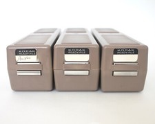 Lot of 3 Vintage Kodak Ready-File 35mm Slide Storage Trays Brown B2